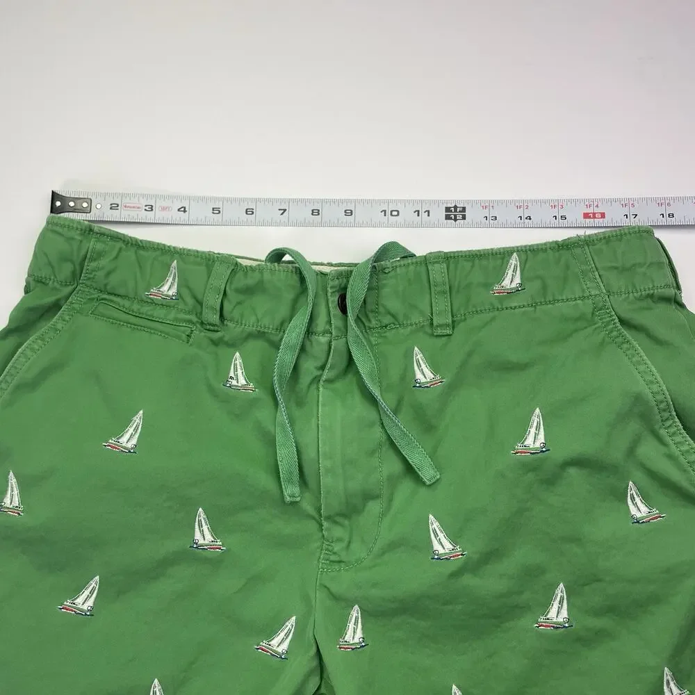 Polo Ralph Lauren AOP Shorts Men’s 36 Sailboat Green Chino